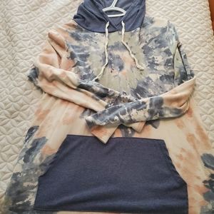 Light weight, tie dye hoodie